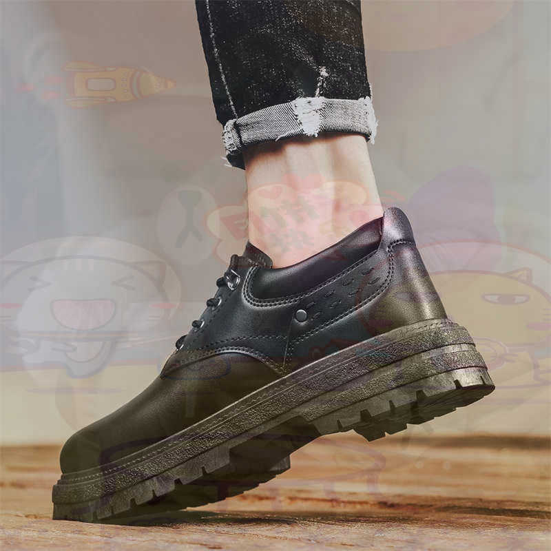 Men'S Hawaiian Formal Wear - Dark Natural Leather Fashion Trainers Tennis