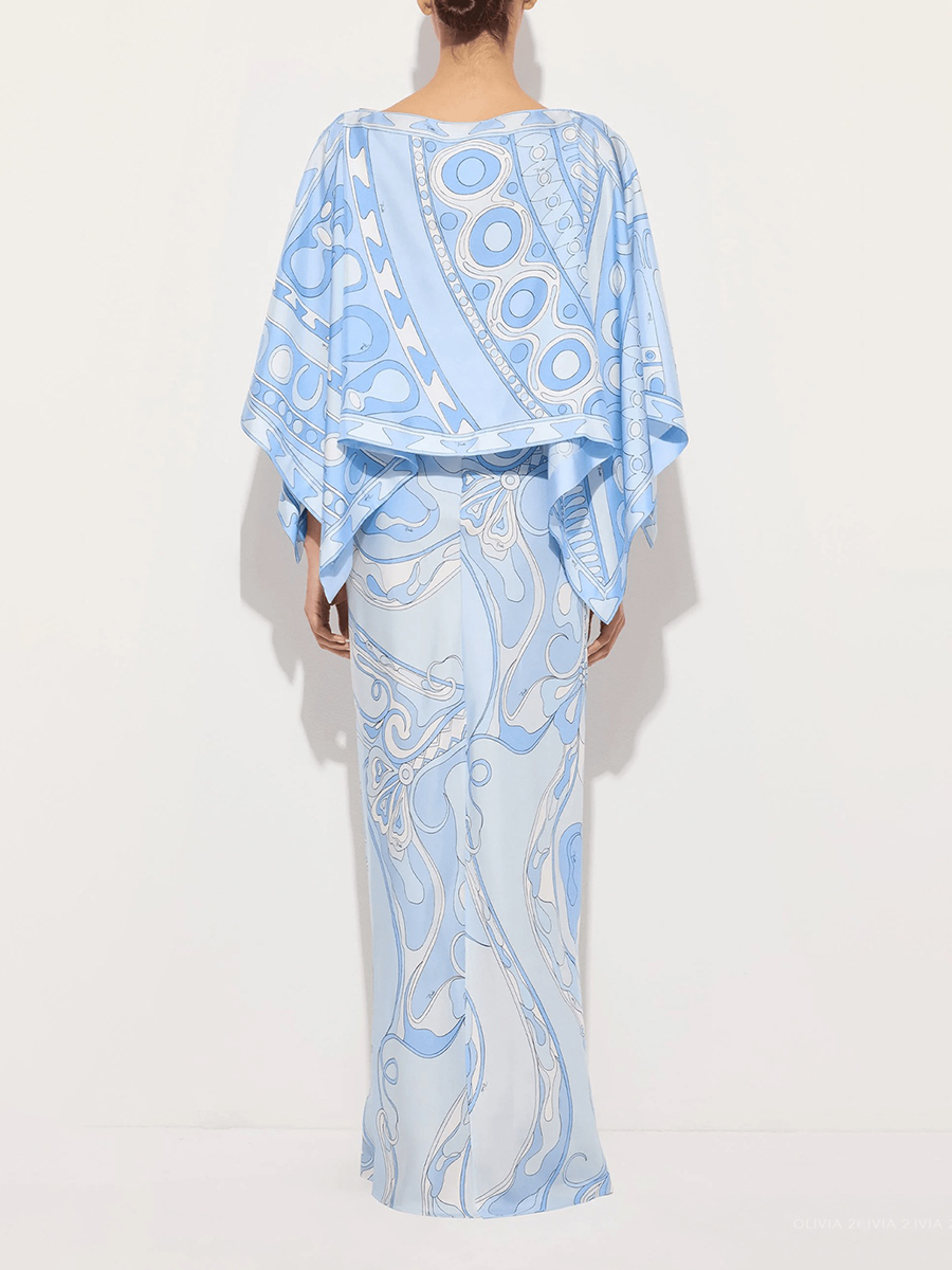 VGH Light Blue Abstract Print  - đánh giá và giá Men'S Formal Wear For Wedding Guest