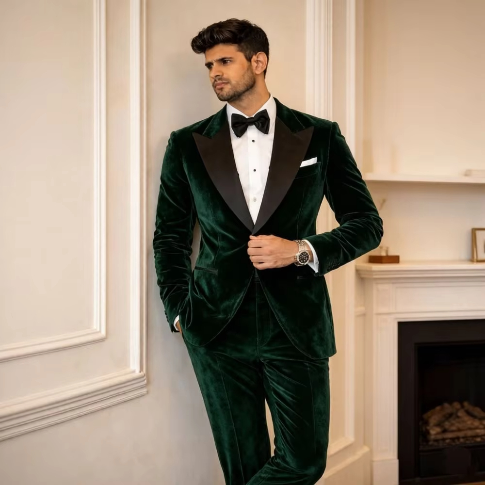 Velvet Suits for Men Slim Fit  - đánh giá và giá Men Formal Wear Jacket