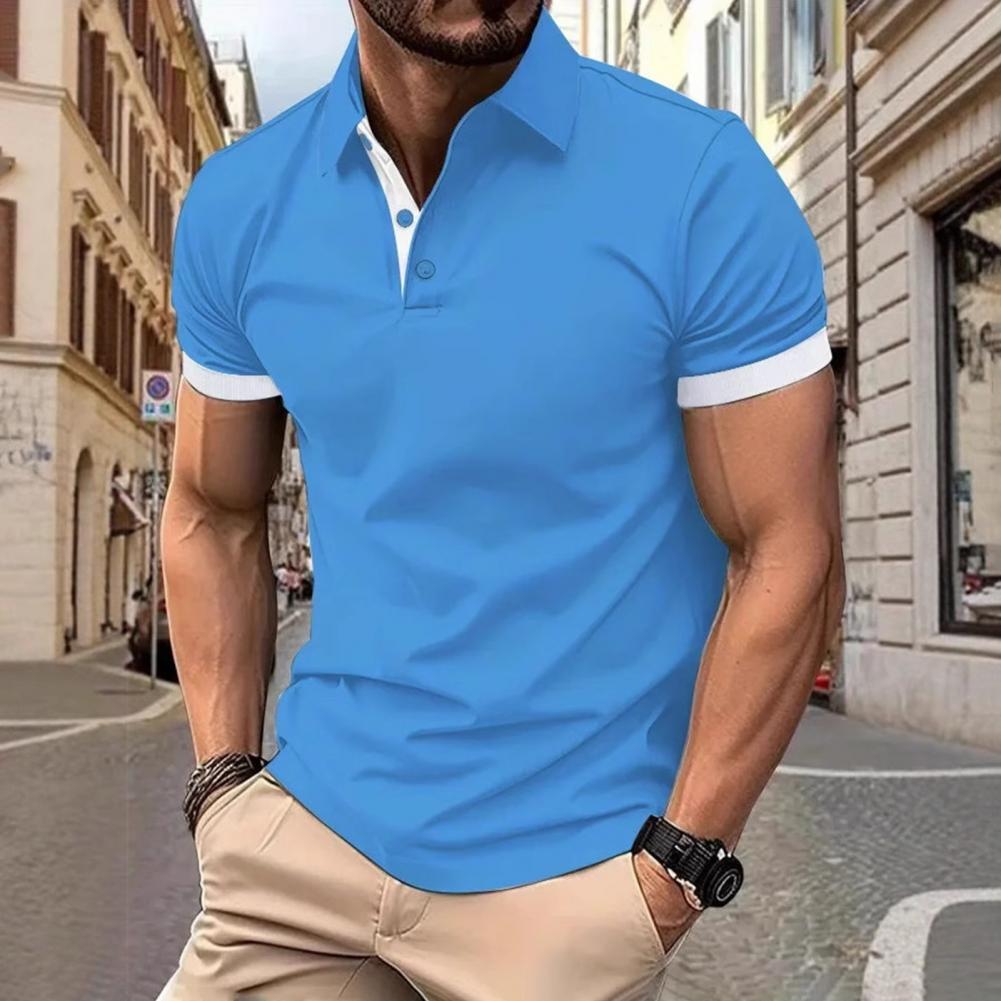 Men Tops Lapel Short Sleeve Ca - đánh giá và giá Men'S Polo Formal Wear