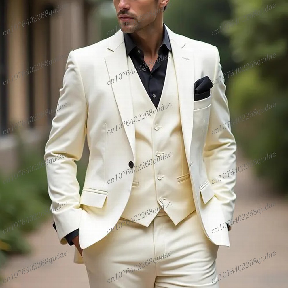 New White Formal Men Suit Wedd - đánh giá và giá Formal Wear Jersey For Men
