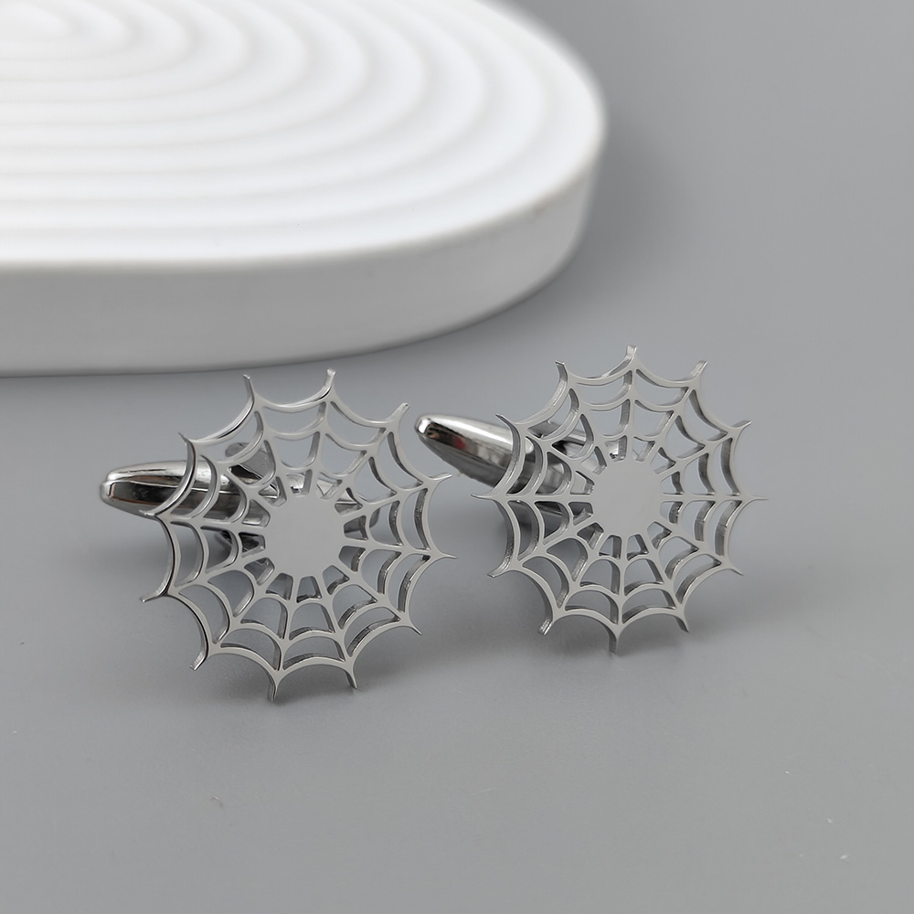 Silver spider web hollow gold- - đánh giá và giá Dress Shirt French Cuff